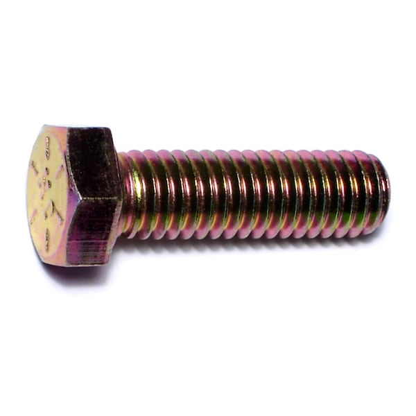 Midwest Fastener Grade 8, 3/8"-16 Hex Head Cap Screw, Zinc Yellow Steel, 1-1/4 in L, 50 PK 00694 - main